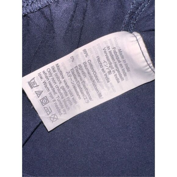 Nice Women's Shorts J By J. Crew Women's blue and white Linen Blend ruffles Shor - Picture 3 of 4